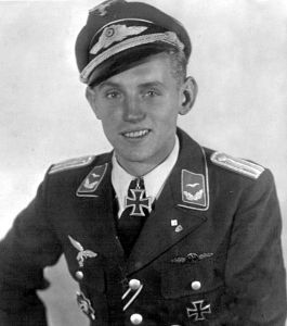 Because of his young looks his nickname, or call sign, was Bubi, German slang for young boy.